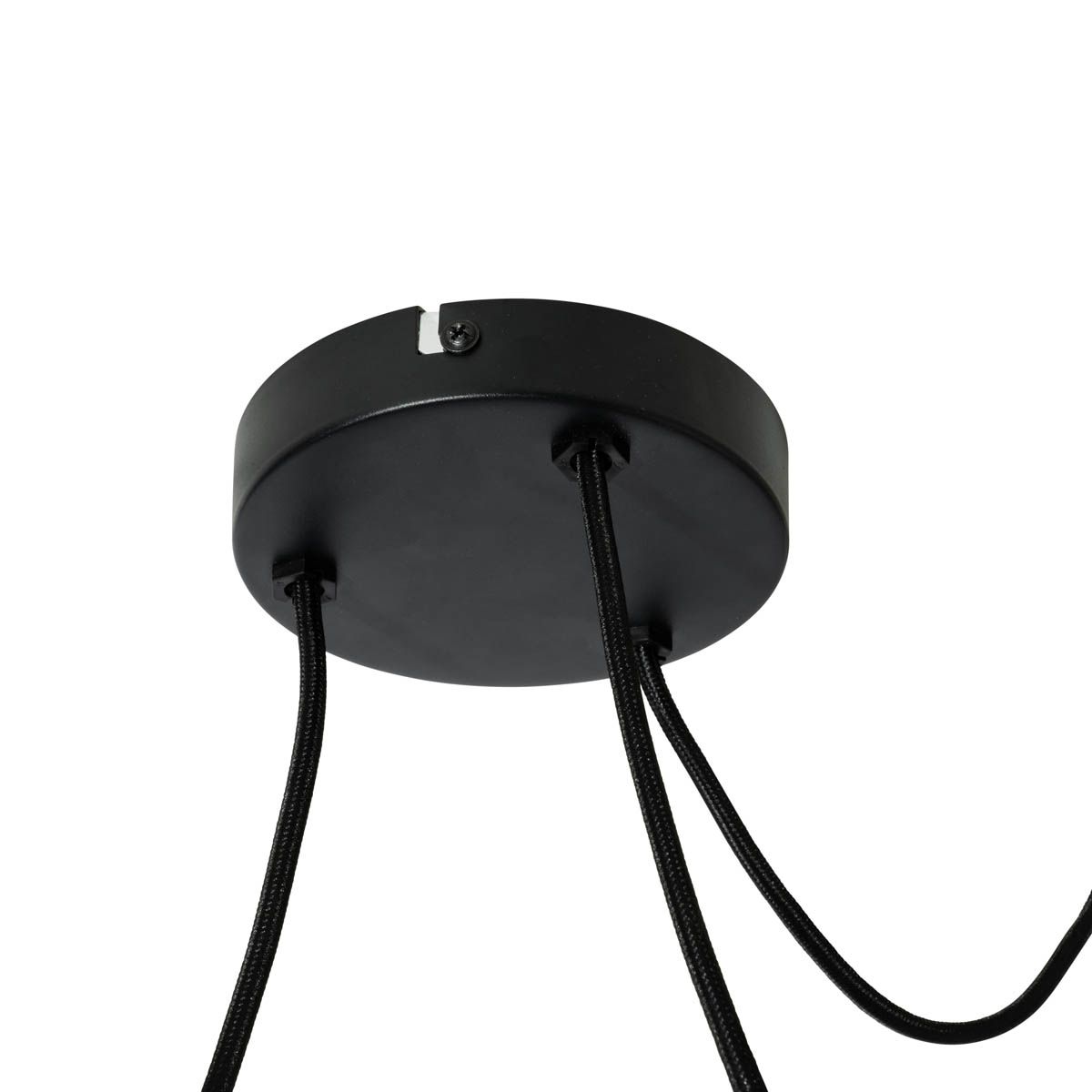 Japandi hanglamp wit zijden 30cm 3-lichts - Plu