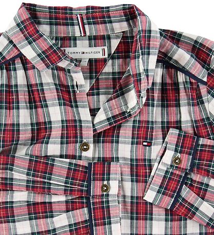 Tommy Hilfiger Skjorte - R?d/Hvidternet