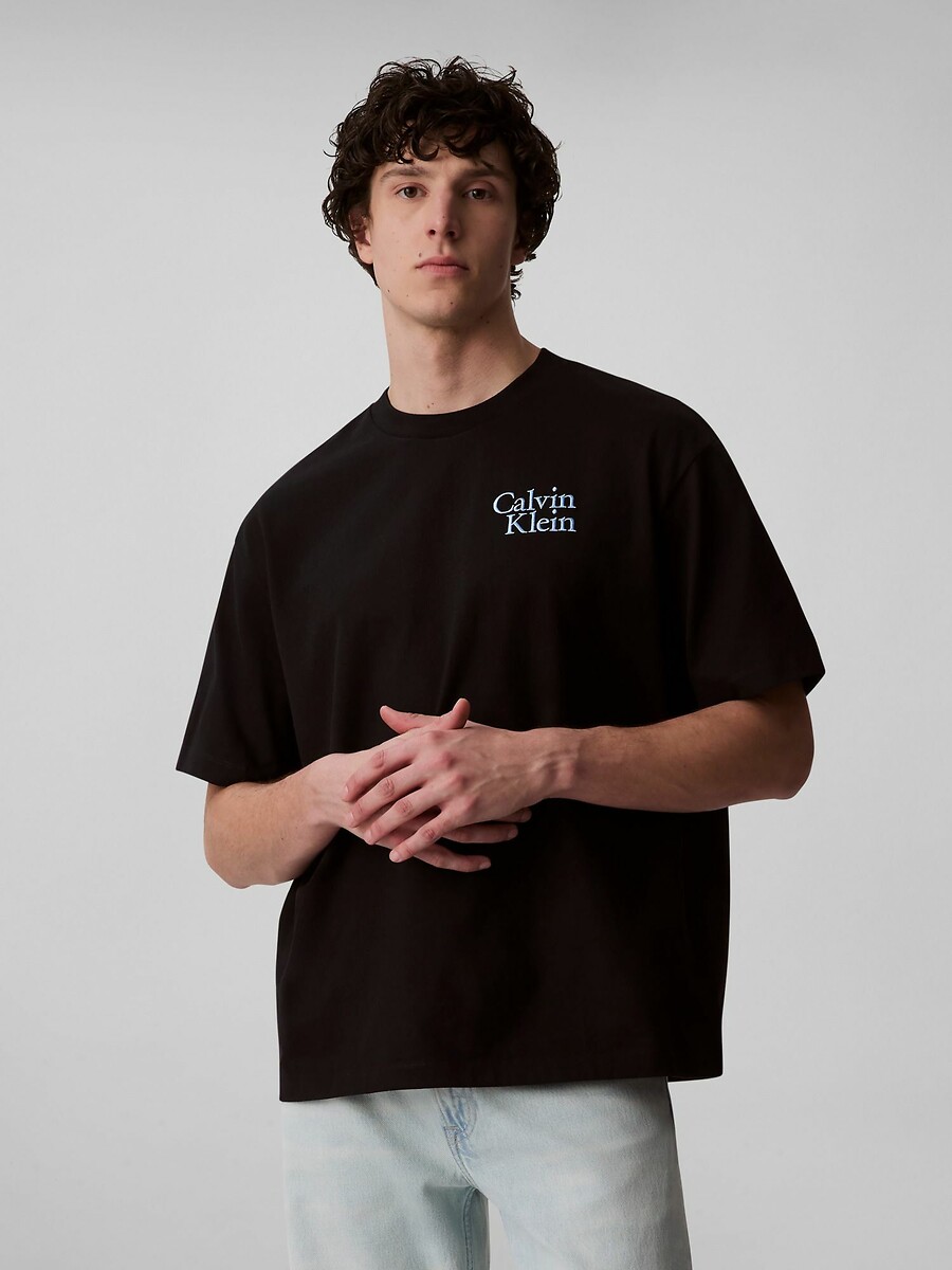 CALVIN KLEIN JEANS<br>Camiseta de manga comprida com logotipo