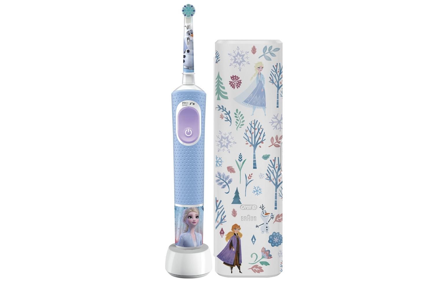 Rotationszahnbürste Vitality Pro 103 Kids FrozenElektrische Zahnbürste mit Reiseetui Disney