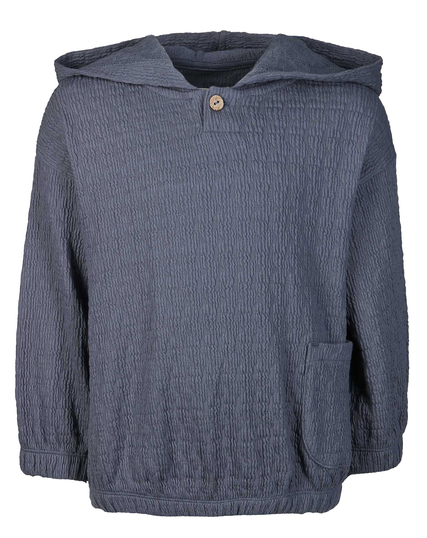 Kapuzen-Sweatshirt JACQUARD in sea