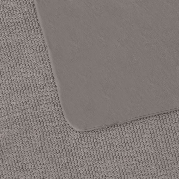 Witlof for Kids Waves Tuck-Inn Ledikantdeken - 60 x 120 cm - Warm Grey