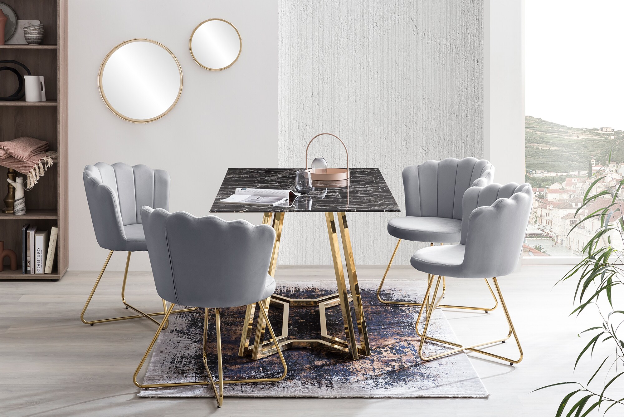 Esstisch 160x90 cm Esszimmertisch Küchentisch Tisch Glastisch