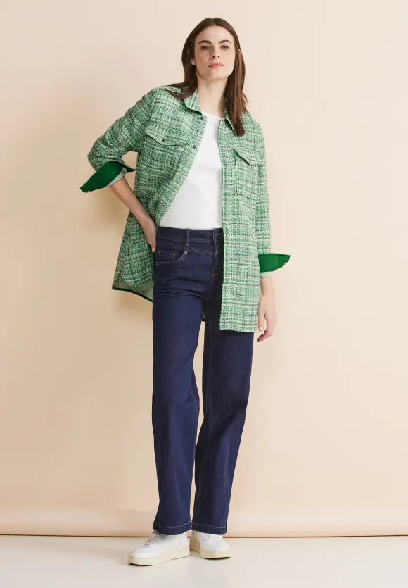 Bouclé Overshirt - arty green