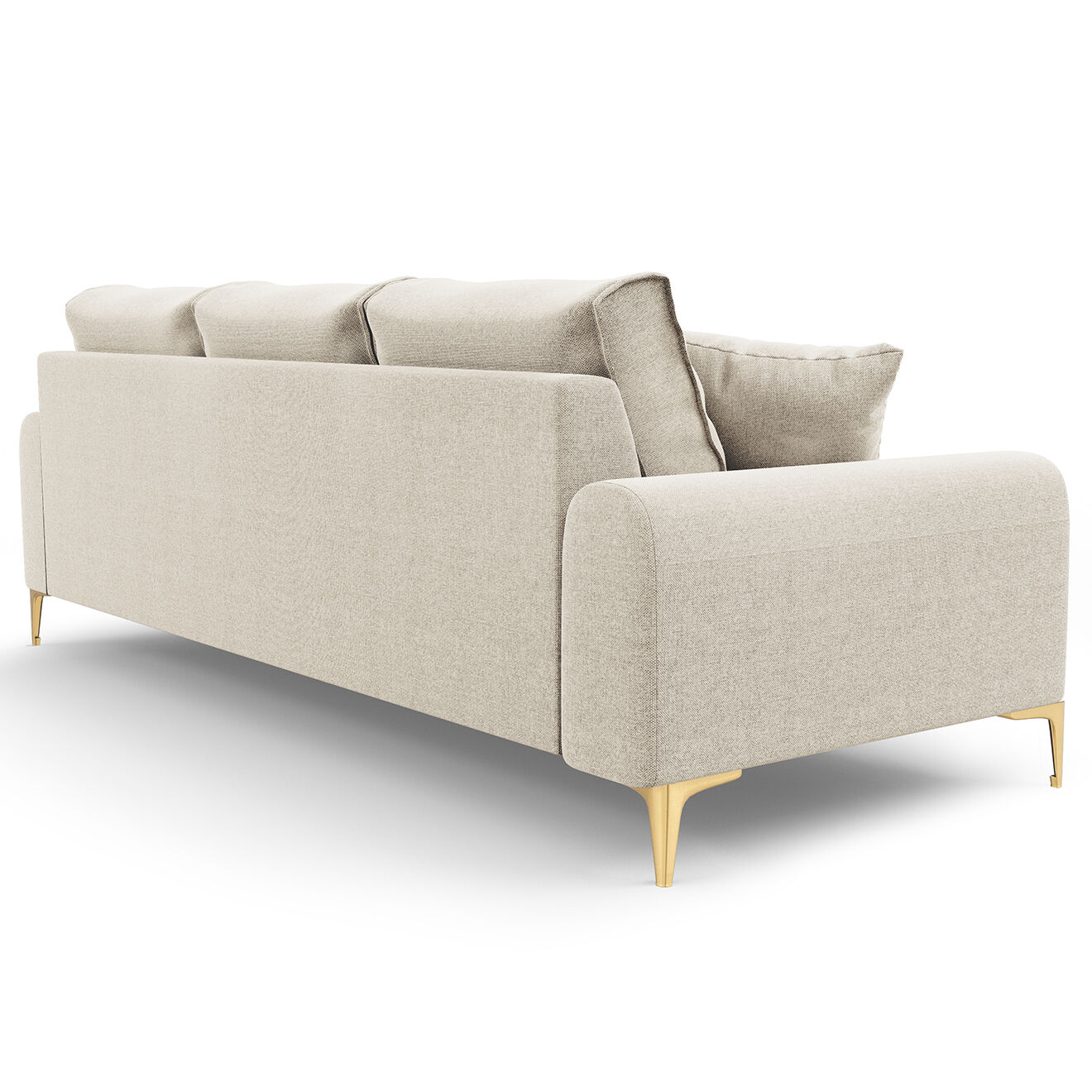 Mazzini Sofas Canapé 3 places Madara beige clair - 222x102x90 cm