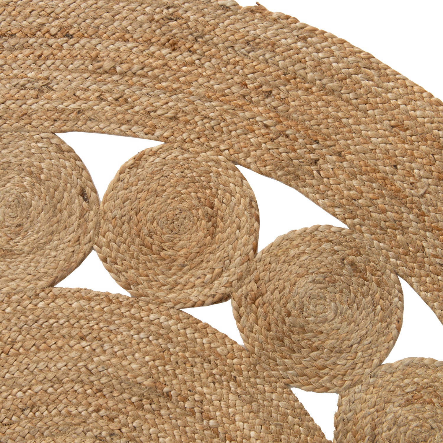 Intratuin vloerkleed Flora naturel D 120 cm