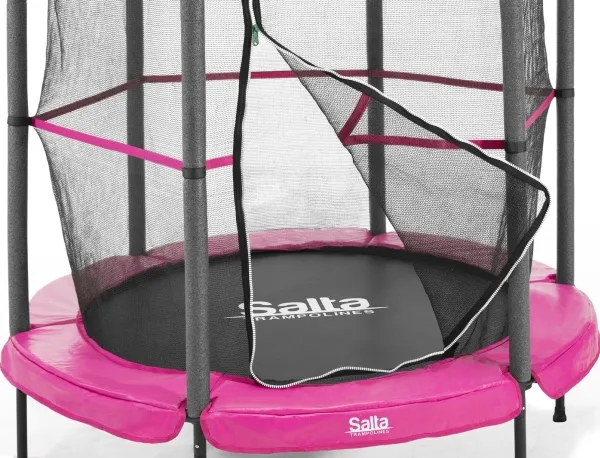 Salta 5426P, Trampolin, Rund, 35 kg, 3 År, Safety net, Sort, Lyserød