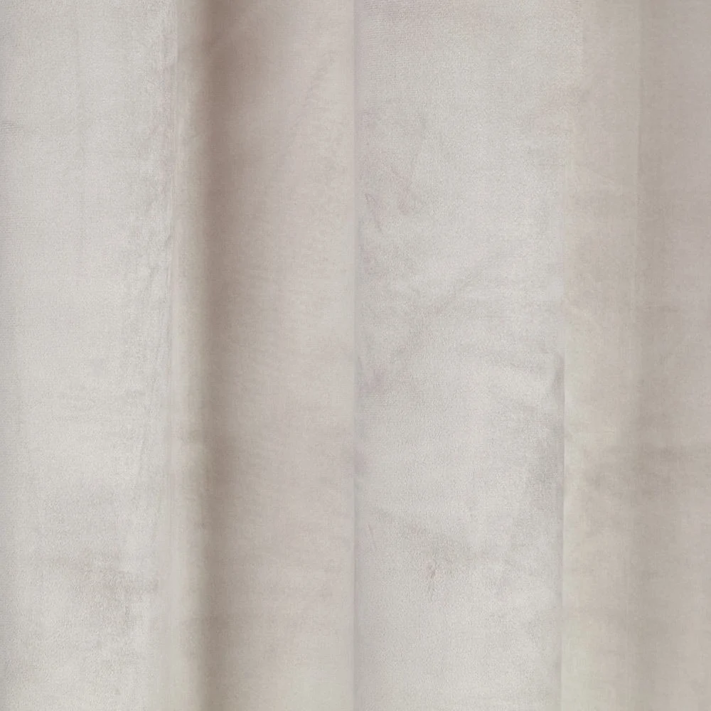 Rideau polyester 140x240cm effet velours taupe