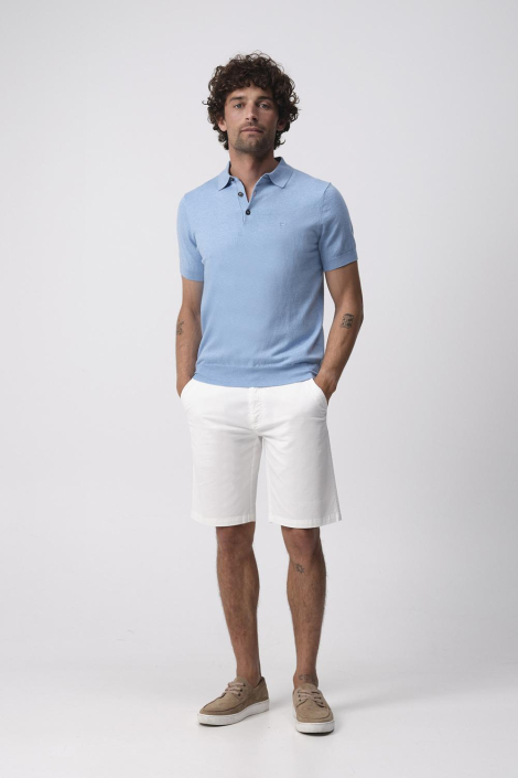 Campbell blauwe heren polo