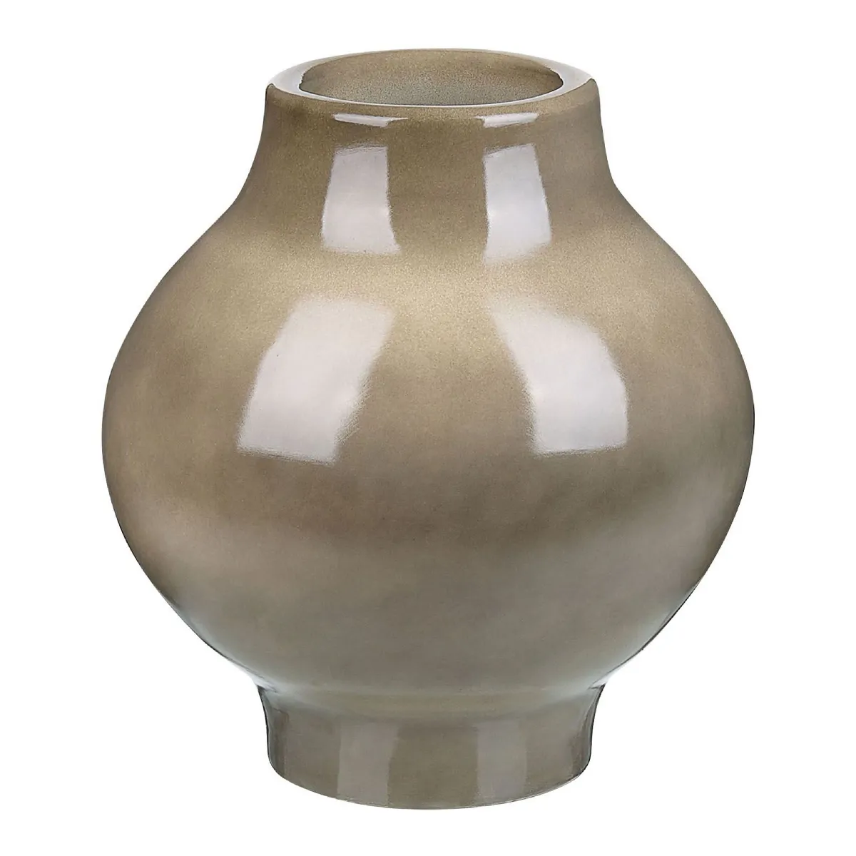 Beliani Vase Magan Céramique - Taupe