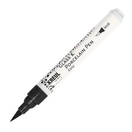 KREUL Glass & Porcelain Pen Easy, mit elastischer Pinselspitze, schwarz