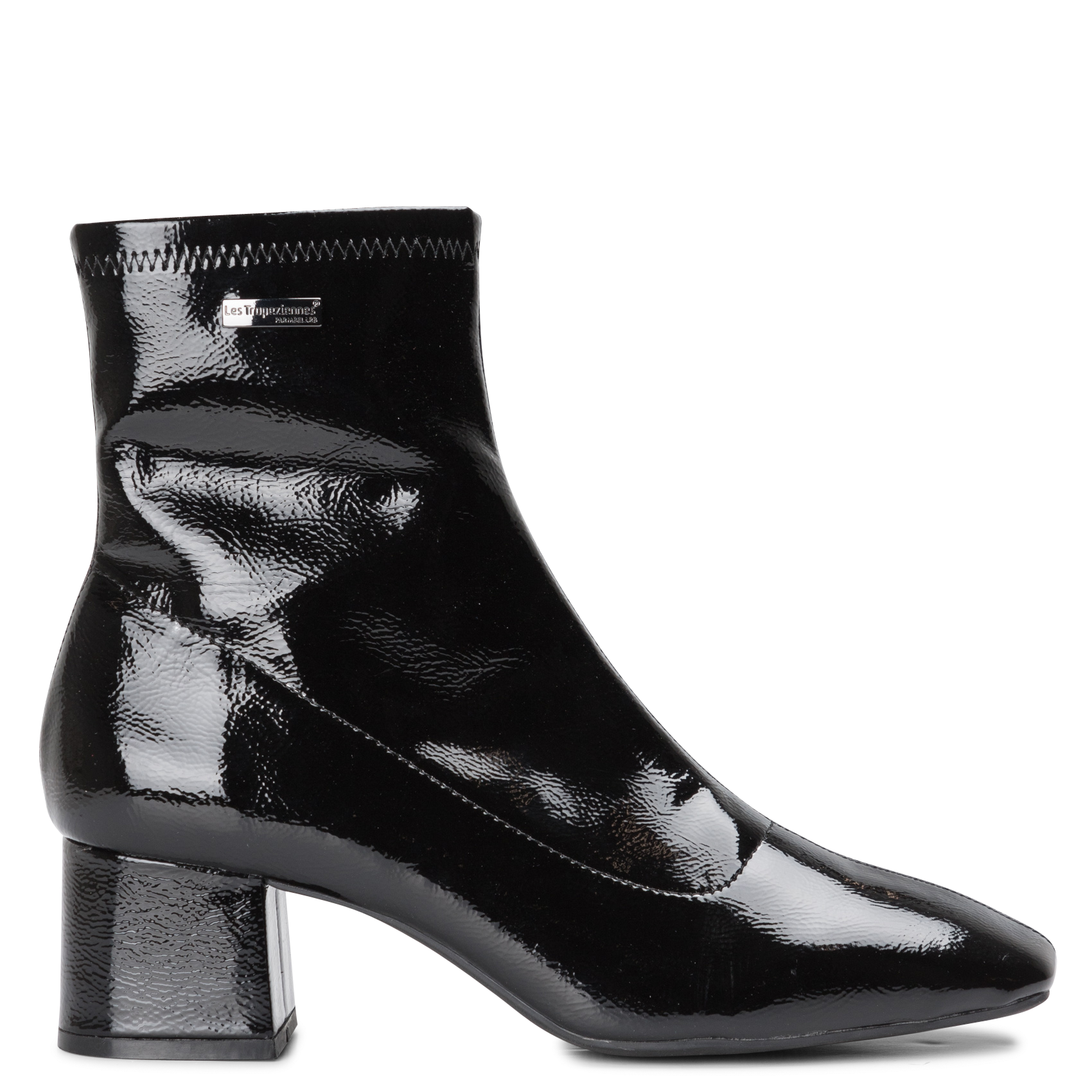 DANIELA - Bottines à talon vernies | Noir