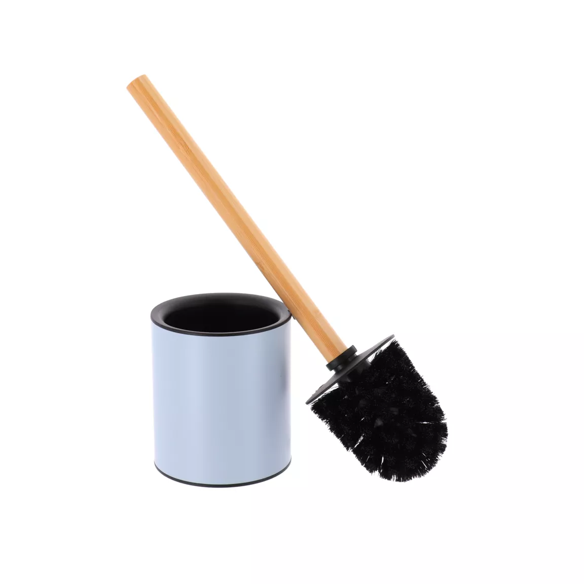 Brosse WC métal Purebamboo Bleu clair