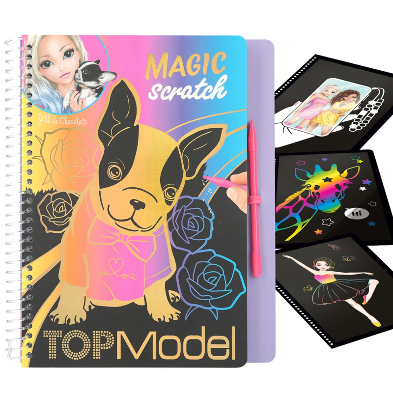 TOPModel magic scratch boek - Hond
