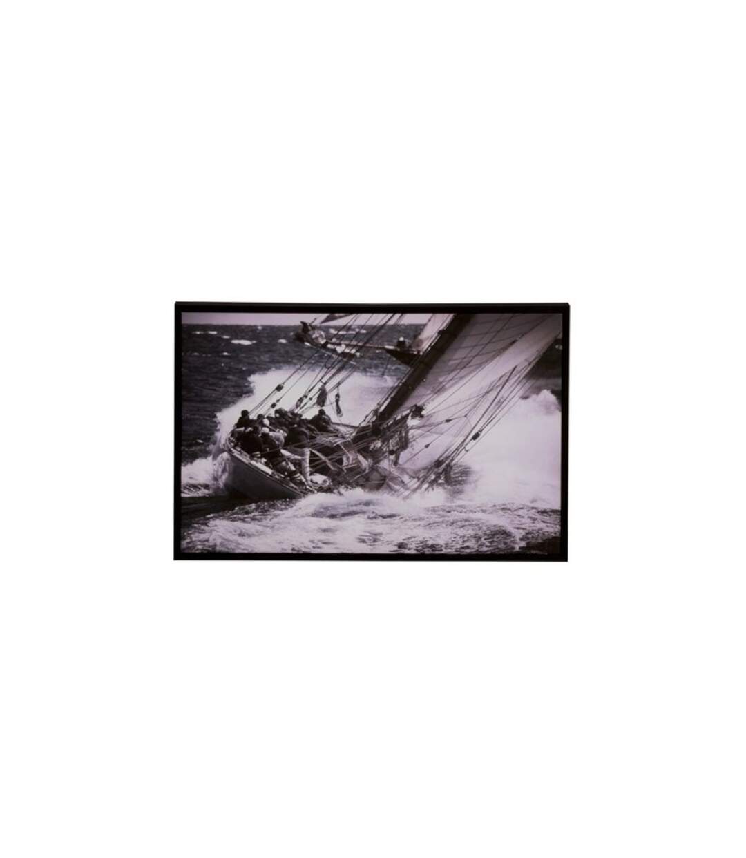 Paris Prix - Cadre Déco voilier 57cm Noir & Blanc