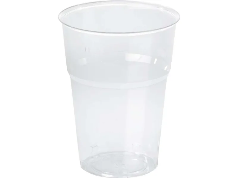 Plastglas økonomi 25 cl 0,2 ltr. 50stk/ps - (50 stk. x 20 poser)