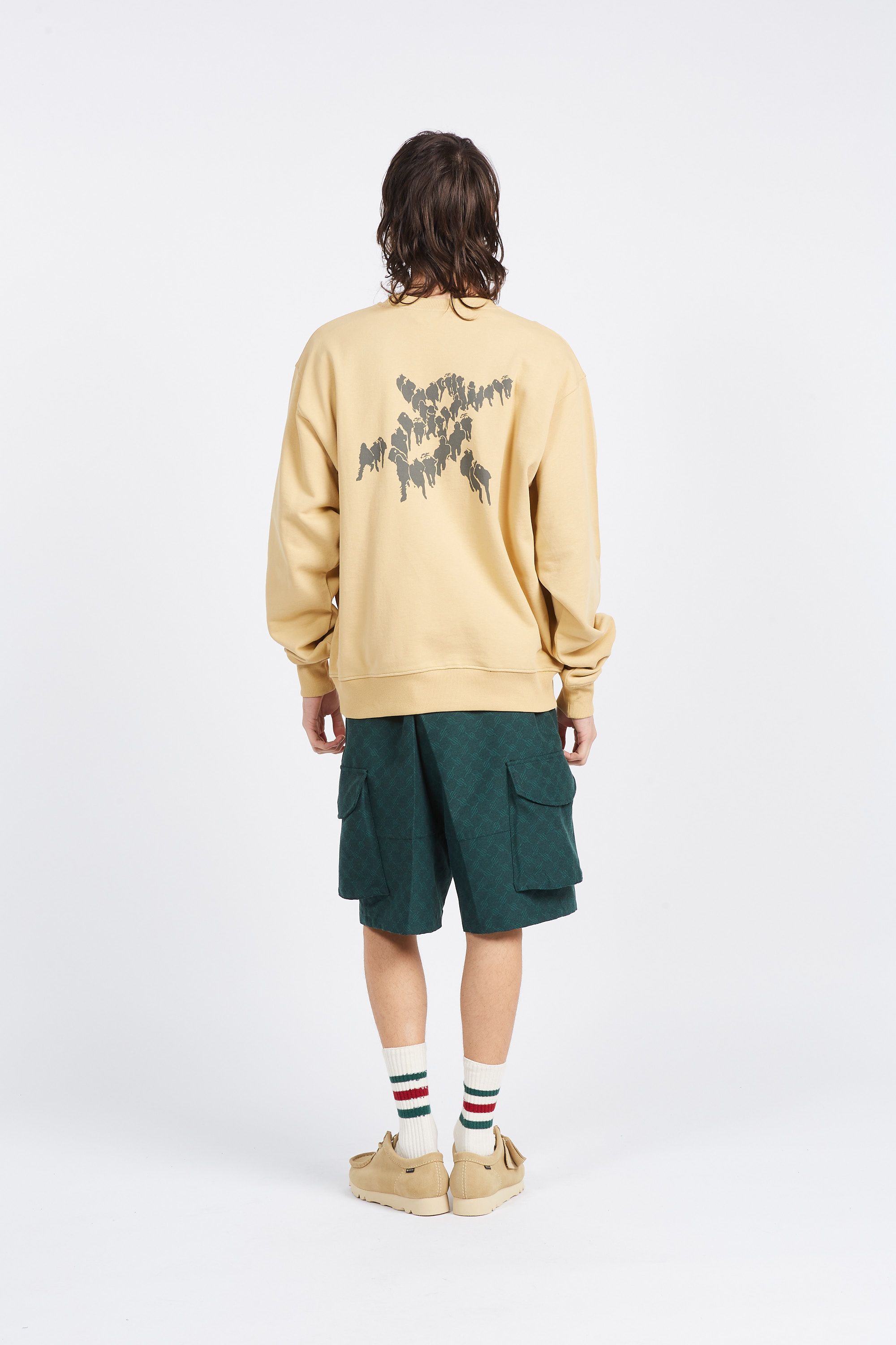 Daily Paper Sweatshirt shield crowd relaxed sweater Beige