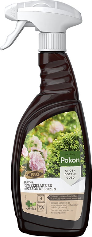 Pokon Bio Kuur Voor Weerbare en Gezonde Rozen Spray 750 ml
