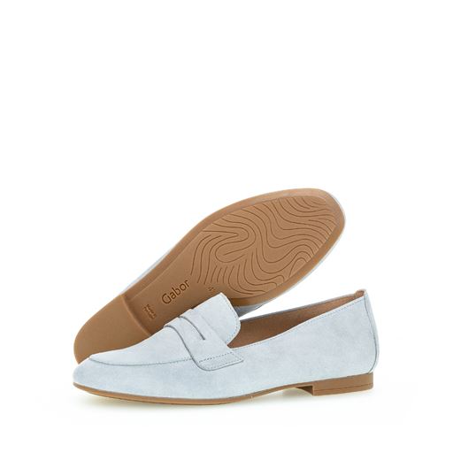 Gabor Ruskindsloafers, Aquamarin, 38.5