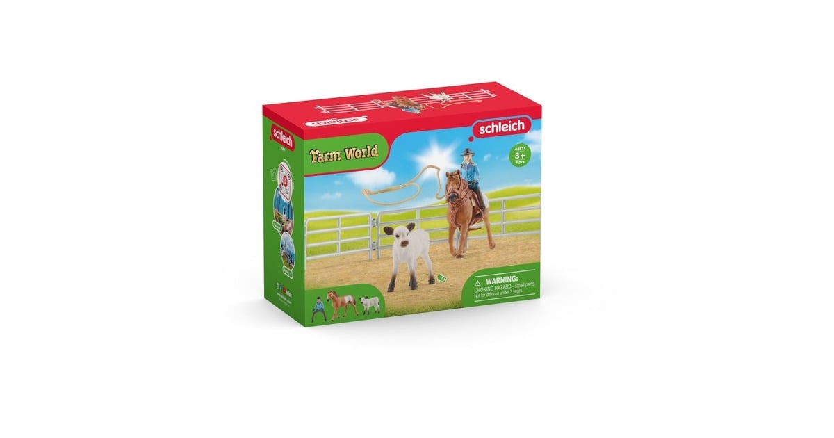 SchleichFarm World - Team roping met cowgirl speelfiguur  (42577)