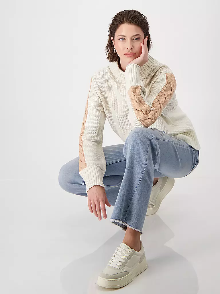 MONARI Rollkragenpullover beige