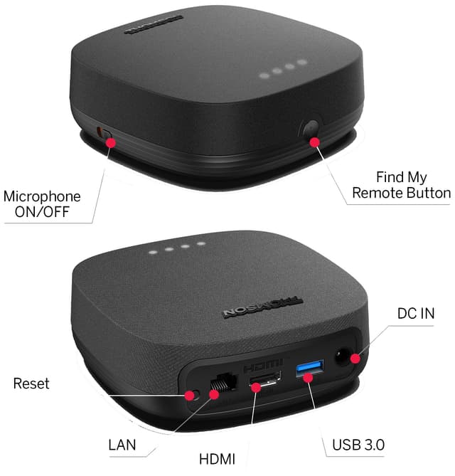 Thomson 4K UHD streaming-enhed (sort)
