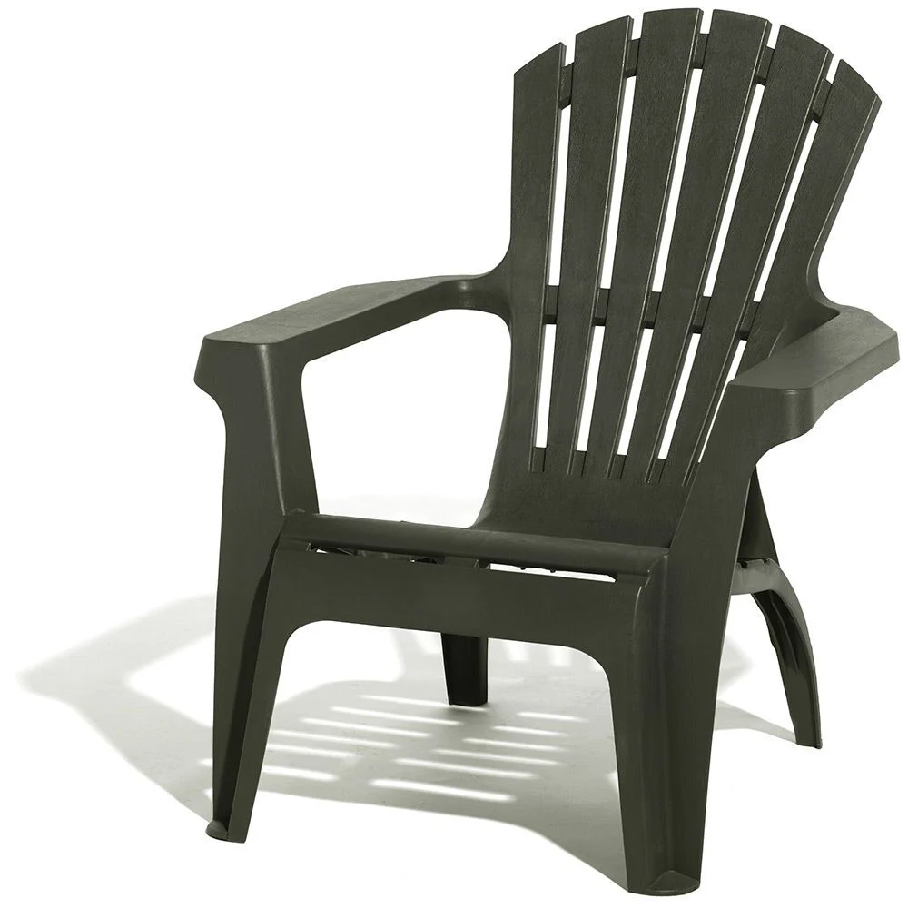 Fauteuil de jardin Relax plastique gris 86x75xH86cm