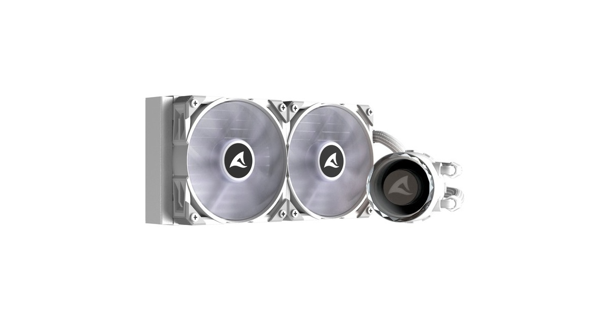 SharkoonS80 RGB White waterkoeling  (Wit, 4-pins PWM fan-connector)