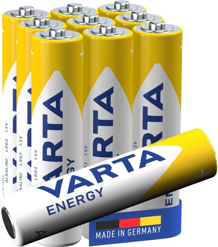 Varta Energy AAA Blister - 10 Stuks - Batterijen - Betrouwbare Energie voor Laag Verbruik