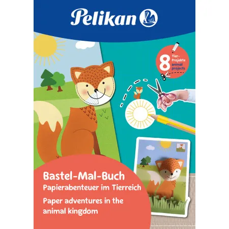 Pelikan Bastel-Mal-Buch, Tierreich 32 Seiten FSC