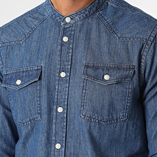 Chemise Jean A Manches Longues 20715006 Bleu Denim