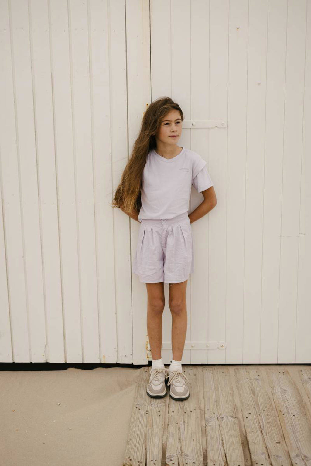 LEVV regular fit casual short KRISTIN violet