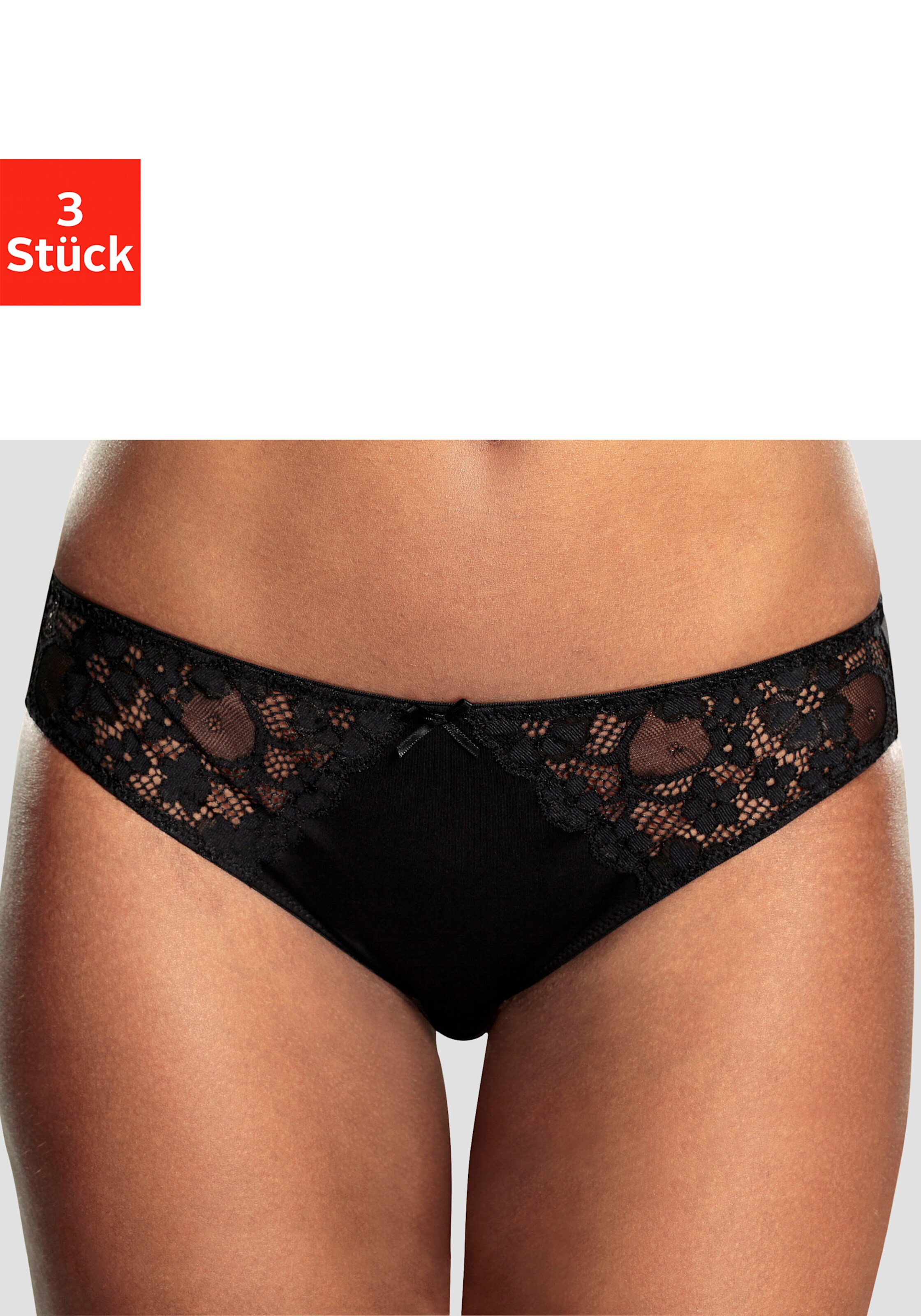 petite fleur Slip in 2xweiß+1xschwarz