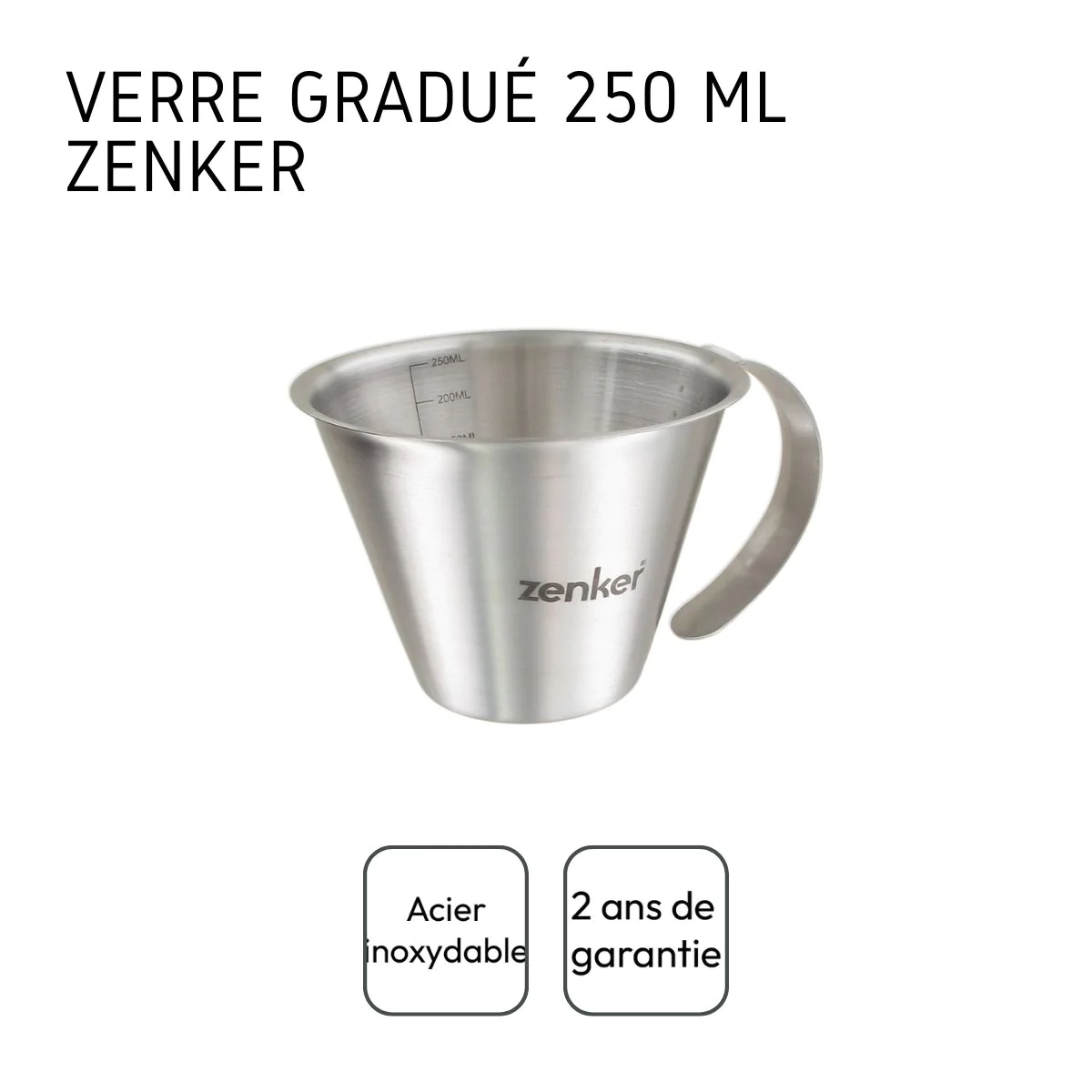 Verre doseur 250 ml Smart Pastry Zenker