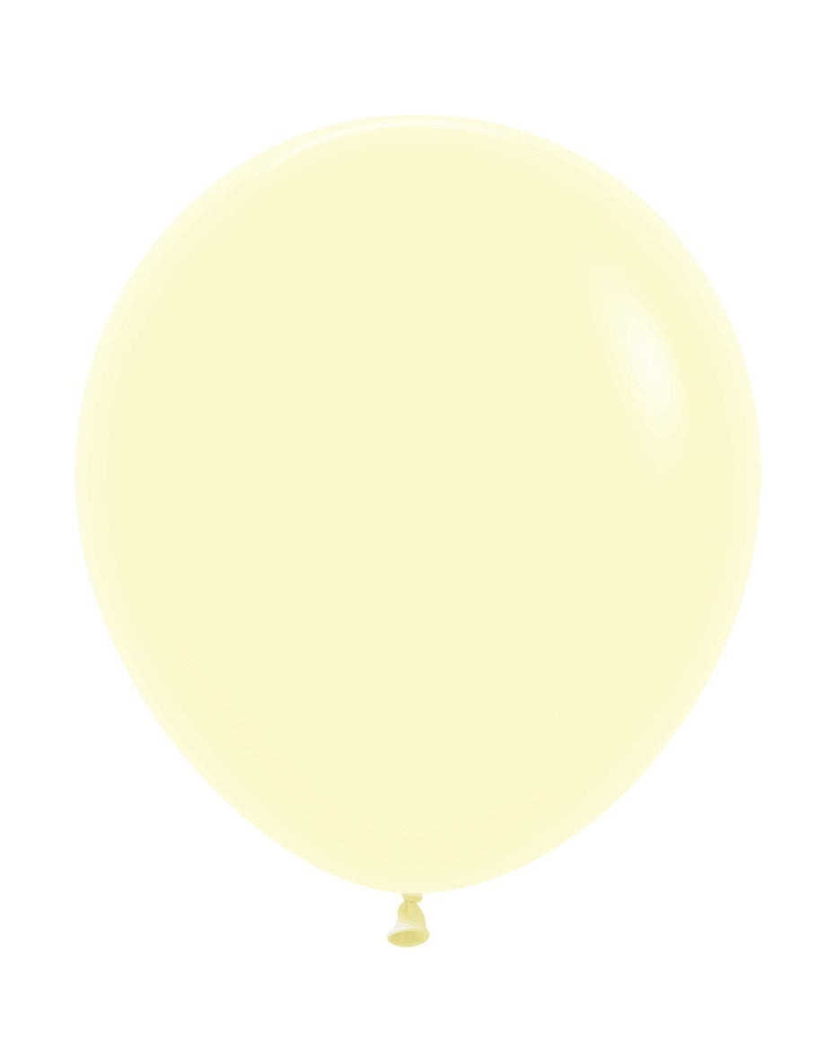 Ballonnen Pastel Matte Yellow 45cm 25st