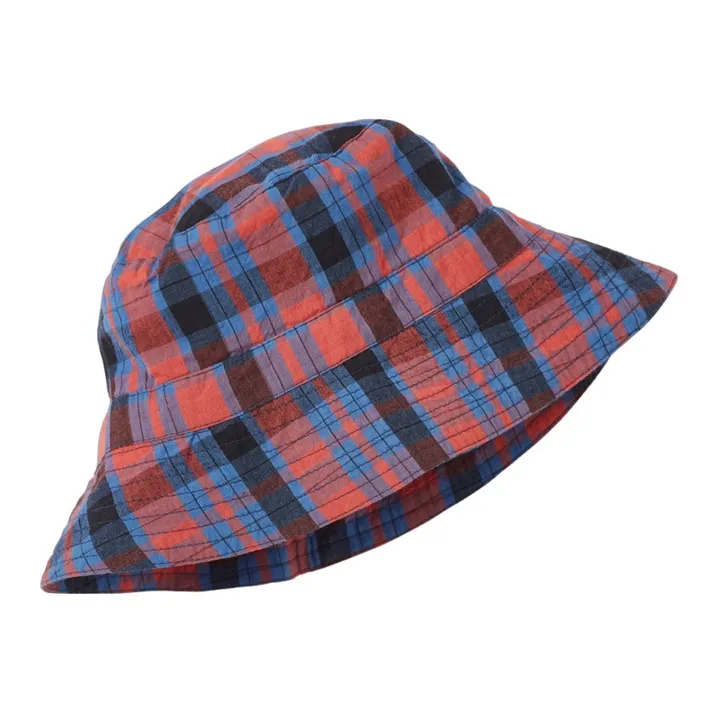 Caramel Bob en Popeline de Coton Cedrus Tartan | Rouge