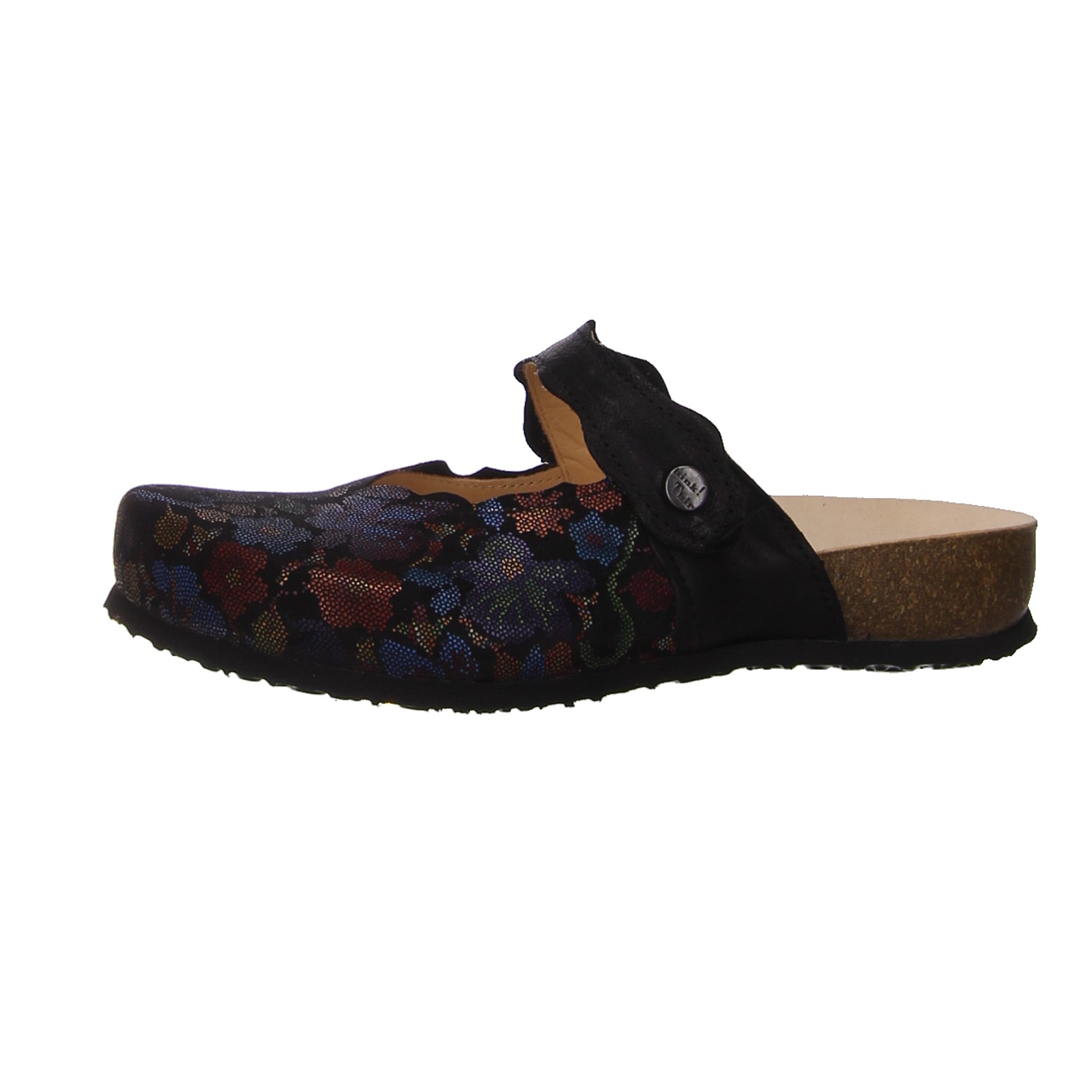 Think Pantoletten schwarz multi