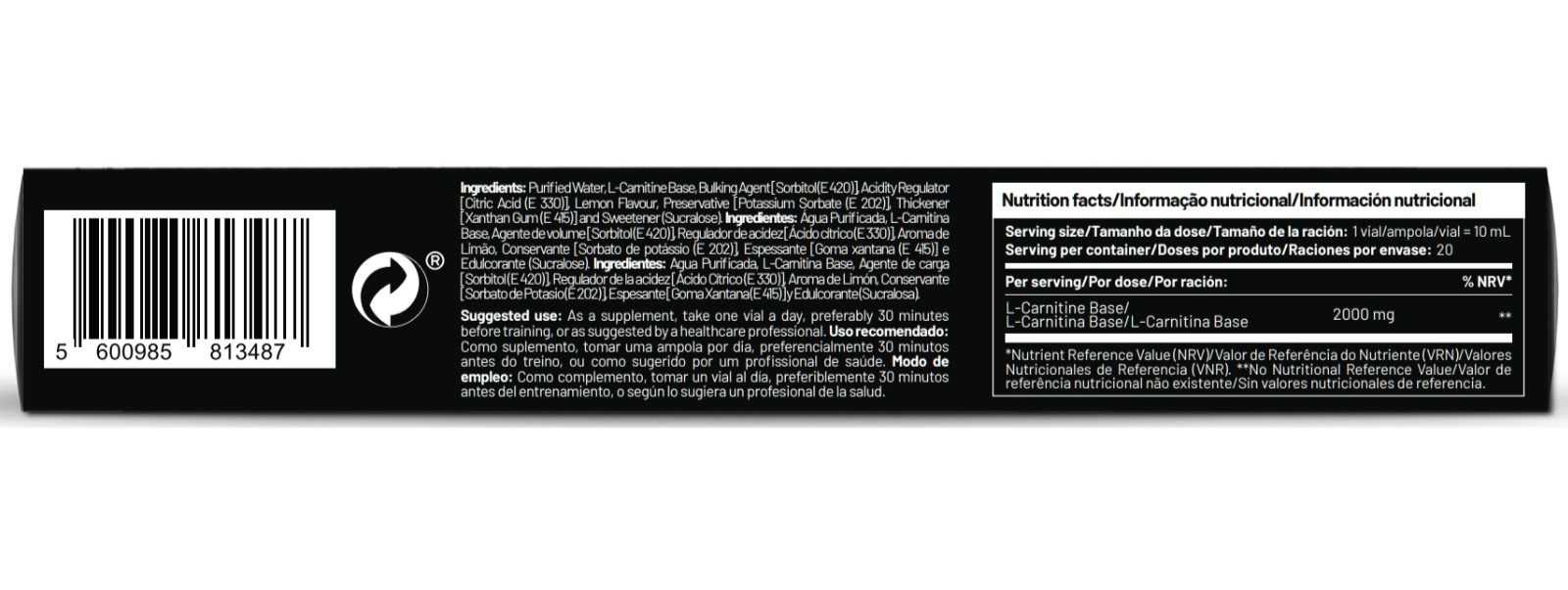 Zumub L-Carnitina 2000 20 ampolas