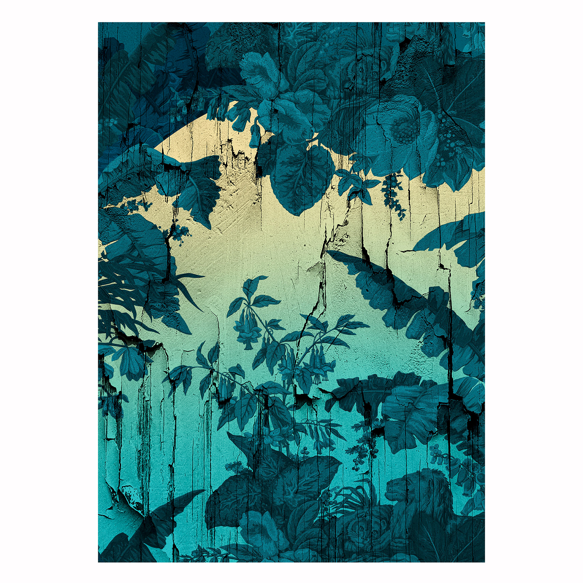 Wandbild MUR EN RUINE - bunt - 50x70 cm
