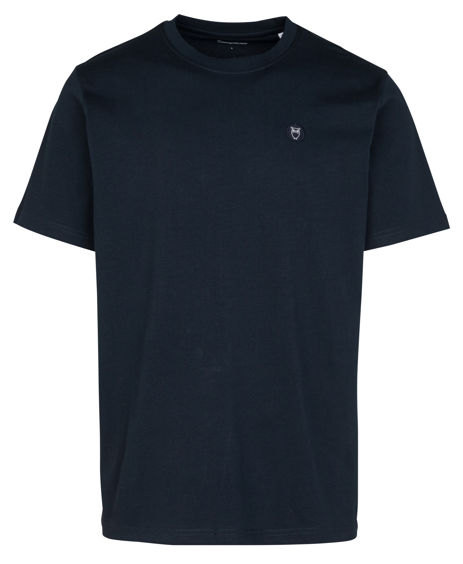 Tee-shirt droit col rond en coton bio | Bleu