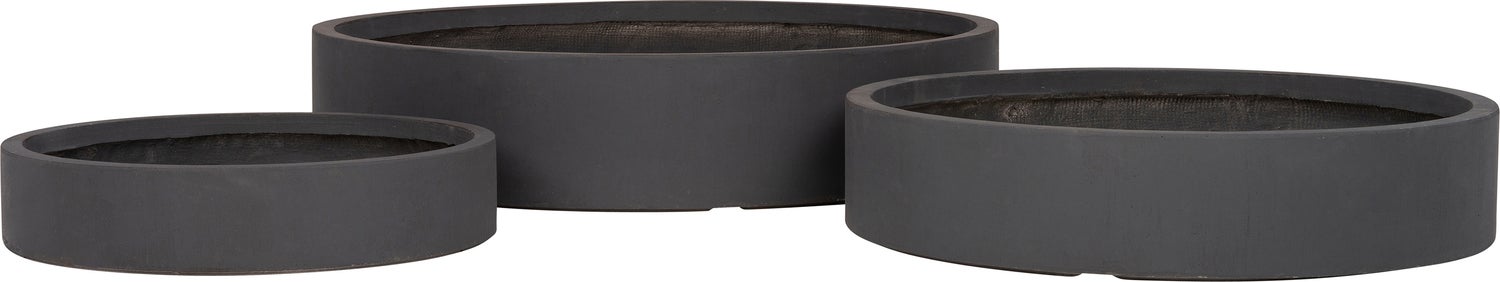 Intratuin plantenschaal Silence antraciet D 60 H 12 cm