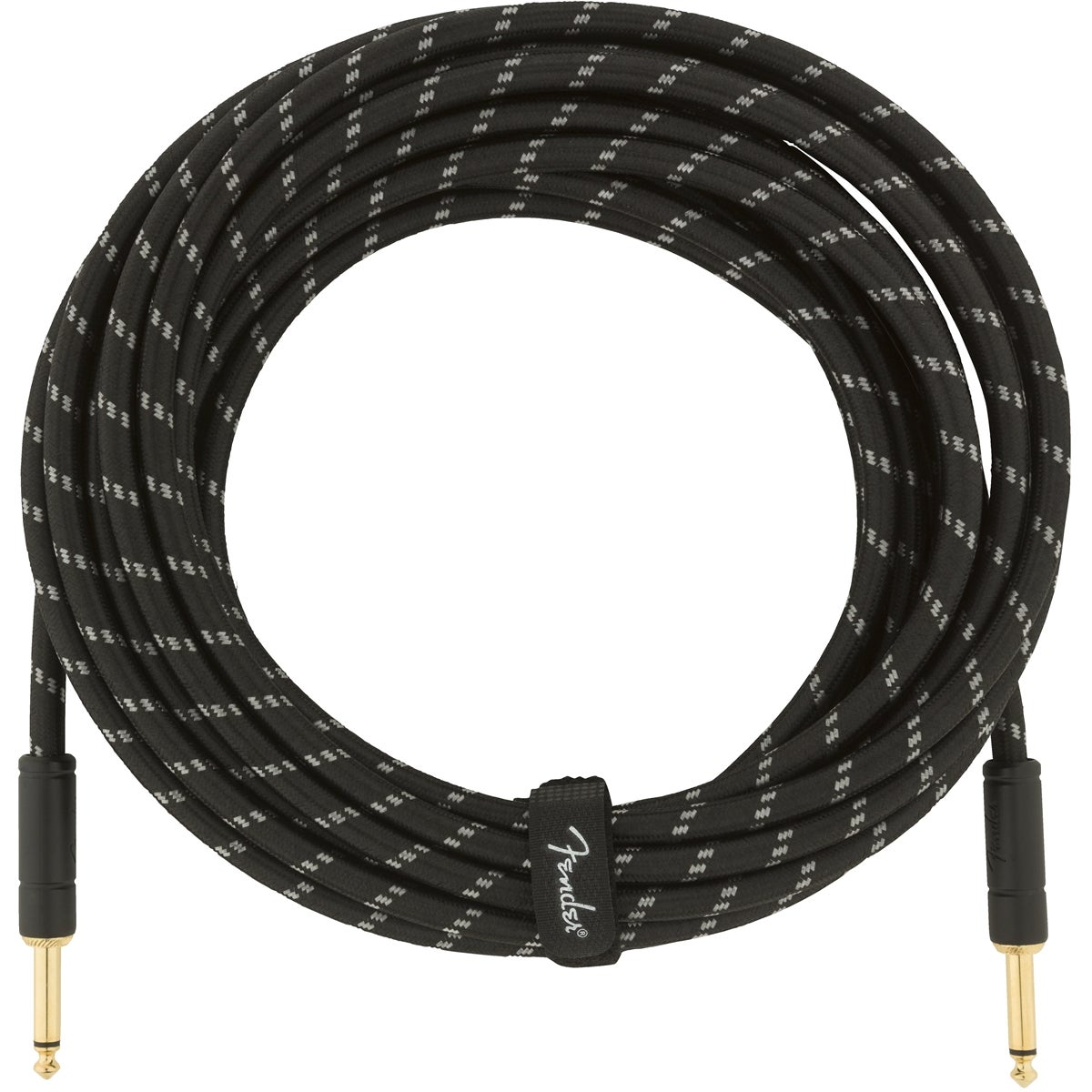 Fender Deluxe Cables instrumentkabel 7.5m zwart tweed recht