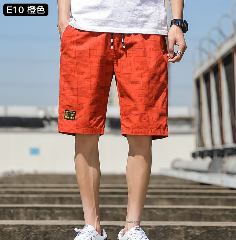 Lefitt - Geruite shorts met trekkoordtaille