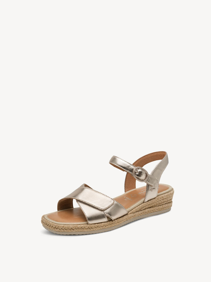 Leren Sandaaltje - metallic