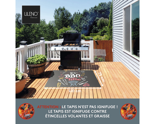 BBQ vloerbeschermingsmat It's BBQ Time 75x120 cm