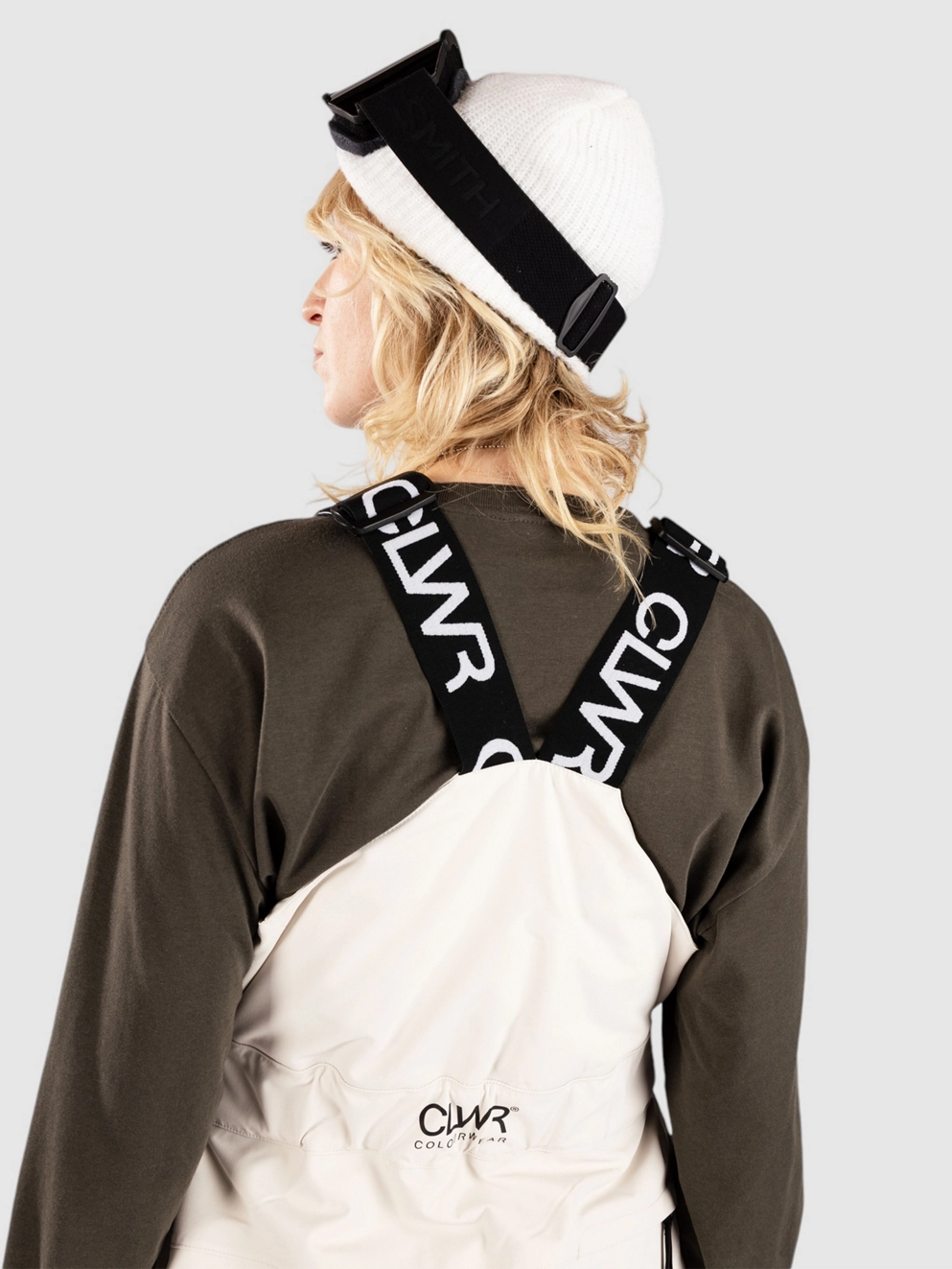 CLWR Slash Bib Bib Pants off/white