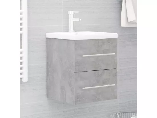 Armoire d'évier Gris béton 41x38,5x48