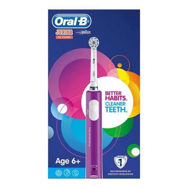 Braun Oral-B Escova de Dentes Elétrica Roxa para Crianças  6 Anos