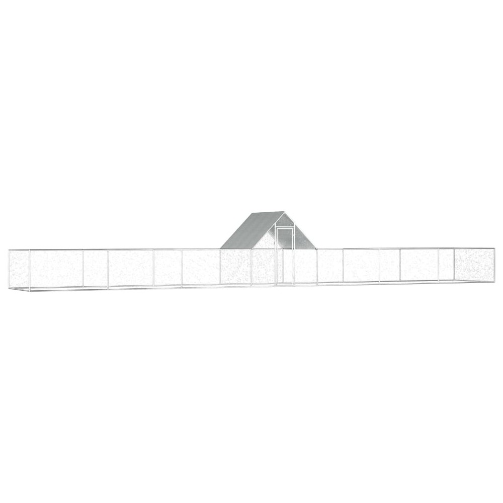 Poulailler 14 x 2 x 2 m acier galvanisé