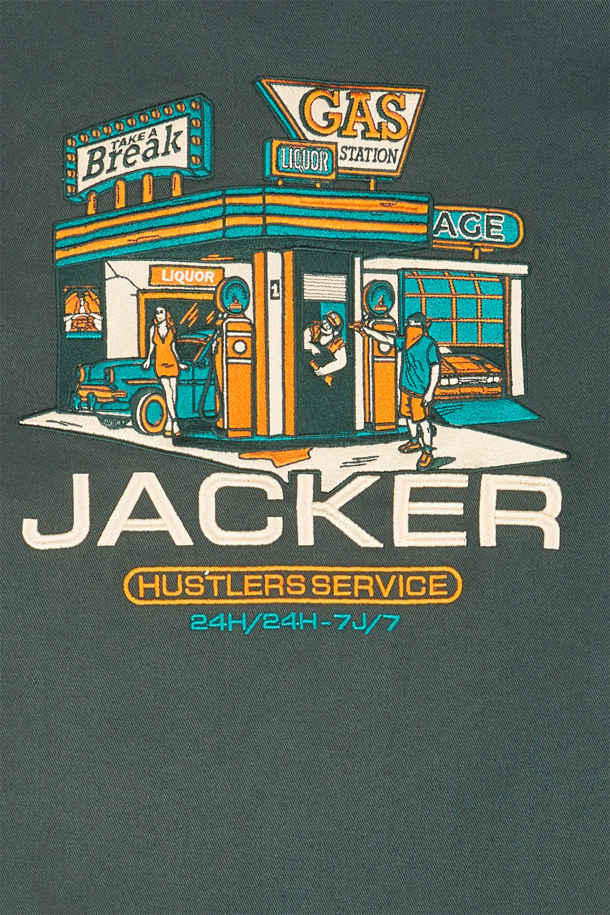 JACKER Veste Hustler Service Jacket Vert